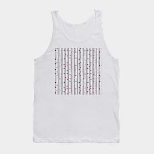 Geometric Line Art Pattern - Vertical Pink Tank Top